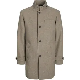 JACK & JONES Melton Mantel grau M