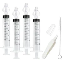 Aolso Nasenspüler, 4 Stück Wiederverwendbare Nasenreiniger mit Baby Nasenpinzette und Reinigungsbürste, Nasenreinigungs,Baby Nasendusche-10ml...
