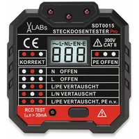 VA-LABS SDT0015 Steckdosentester mit RCD-Prüfung und LCD