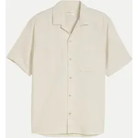 Resorthemd in Waffel-Optik Beige XL