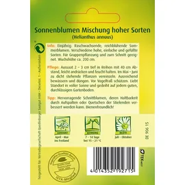 Quedlinburger Saatgut Sonnenblume, Mischung' hoher Sorten