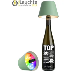 Sompex Leuchte "TOP 2.0" Akku LED  Flaschenaufsatz Olivgrün