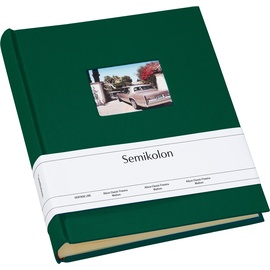 Semikolon Fotoalbum, Grün 80 Blätter Hardcover-Bindung