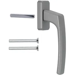 ergonomische Fenstergriffe SILBER Standard Aluminium 1 Stück