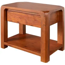 Massivmoebel24 Nachtschrank Akazie 60 x 40 x 50 cm Braun