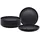 Spetebo Speiseteller 27 cm schwarz 6er Set