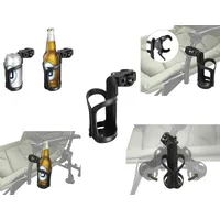 Delphin Becherhalter Schwarz, Kunststoff, Universal Getränkehalter