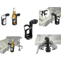 Delphin Becherhalter Schwarz, Kunststoff, Universal Getränkehalter