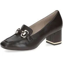 CAPRICE Damen Pumps aus Leder Karrèe, Braun (Dk Brown Nappa), 41 EU