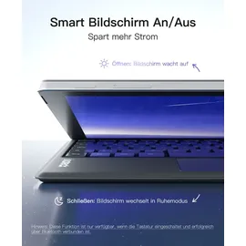 Inateck Surface Pro Tastatur für Surface Pro 7/7+/6/5/4 Grau