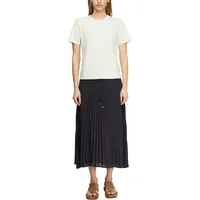 Comma, Faltenrock Damen Blau 40