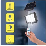 EasyMaxx Solar-Strahler 3,7V schwarz mit Bewegungsmelder