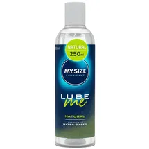 MY.SIZE Lube Me Natural 250 ml | Gleitmittel Natürlich & geruchsneutral | Lubricant Gel Für Toys & Latexkondome geeignet