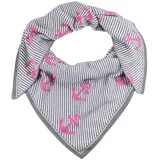 Zwillingsherz Dreieckstuch mit pinken Ankern