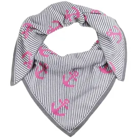 Zwillingsherz Dreieckstuch mit pinken Ankern