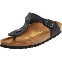 Birkenstock Gizeh, Unisex-Sandalen, Schwarz geölt - Größe: 40 EU - 40 EU