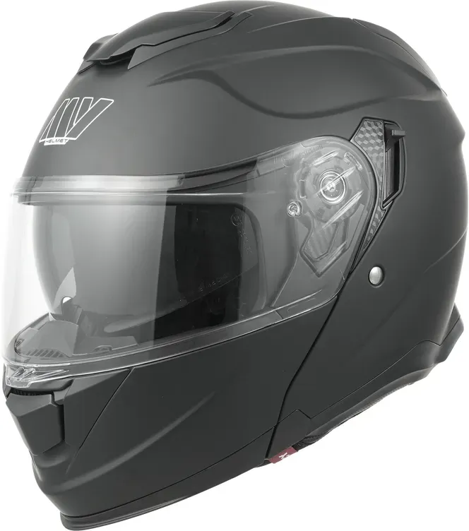 [€20 Rabatt mit Gutschein] MY Klapp-Motorradhelm mit Doppelvisier-System, ECE 22.06 zertifiziert, Motorradhelm für Pendeln & Touring (935 Serie) – Matt Schwarz – Größe: XXL