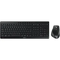 Cherry STREAM Desktop Comport Schwarz - Ergonomische Tastatur-Maus-Combo, USB-Dongle, USB-A, AES-128, 4.000 dpi, Cherry SX Scherenmechanik