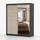 imoebel24 Schwebetürenschrank Bella 183 x 218 x 61 cm Schwarz/Sonoma