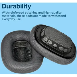 MMobiel Ersatz Ohrpolster AirPods Max Kopfhörer - Protein PolyurethanKopfhörer – Schwarz