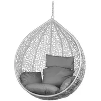 Hängekorb Polyrattan hellgrau Hängesessel Sessel Rattan Hängeschaukel Estexo
