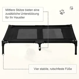 PawHut Hundesofa 92 x 76 cm schwarz