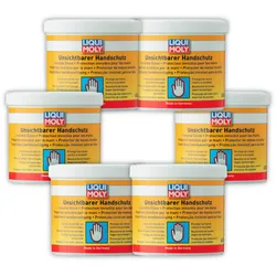 6x 650ml LIQUI MOLY 3334 Handschutz Unsichtbarer Handschutz Werkstatt Anti Fett