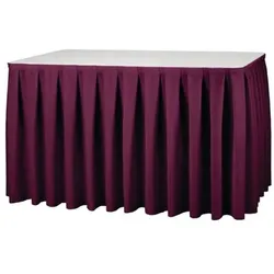 Skirting Mit Kellerfalten Bordeauxrot