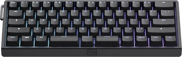 60HE v2 - US-ANSI - Split - Plastic - Gaming Tastaturen - ohne Numpad - Englisch (US) - Schwarz