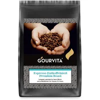Kaffee ESPRESSO ENTKOFFEINIERT Premium Roast von Gourvita, 500g Bohnen