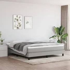 vidaXL Boxspringbett 180 x 200 cm Hellgrau