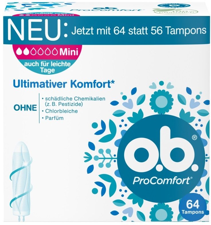 O.b. - Tampons 'ProComfort Mini' Tampon 64 St