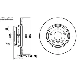 ATE Bremsscheibe hinten rechts links voll 286,0mm für VAG 8J0615601 24.0112-0175.1