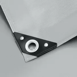 Tectake Abdeckplane 3 x 6 m Grau