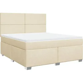 vidaXL Boxspringbett 180 x 200 cm Creme