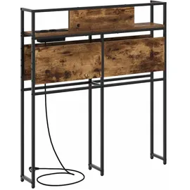 vidaXL Stauraum-Kopfteil mit Regal Räuchereiche 80 cm Holzwerkstoff