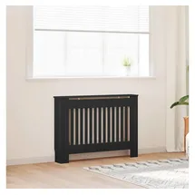 vidaXL Heizkörperabdeckung 2 pcs Schwarz 112 x 19 x 81,5 cm