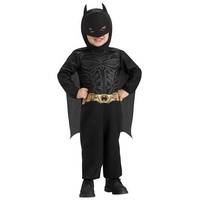 Rubie ́s Kostüm Batman, Lizenziertes Originalkostüm aus dem Film 'The Dark Knight' (2008) schwarz 68-80