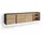 SKRAUT HOME Lowboard 207x50x35 cm Schwarz/Eiche Holzwerkstoff
