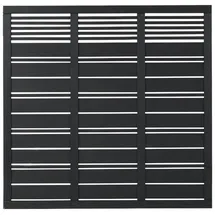 Plus Sichtschutzelement Silence 176 x 170 cm schwarz