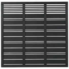 Plus Sichtschutzelement Silence 176 x 170 cm schwarz