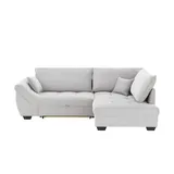 bobb Ecksofa Krissy ¦ grau ¦ Maße (cm): B: 251 H: 88 T: 190.0
