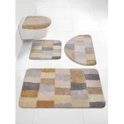 Badematte KLEINE WOLKE Gr. 3, beige, rechteckig (60cm x 100cm),, Badematten