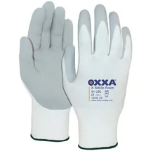 Majestic GmbH OXXA Handschuh X-Nitrile-Foam, Gr. 9, weiß/grau