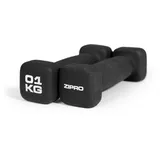 Zipro Neopren-Hanteln 2 x 1 kg Kurzhanteln schwarz