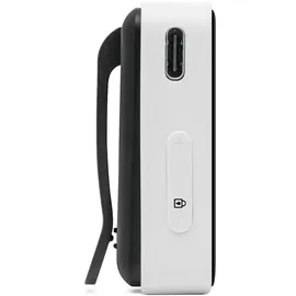TechniSat DIGITRADIO mobil 2 – Portables DAB+/FM Mini-Radio mit integriertem Akku (wiederaufladbares Taschenradio, Schwarz, Weiß