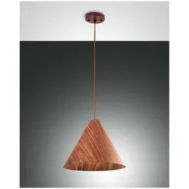 fabas luce gmbh Esino 1-flg. 33 cm kugelförmig Walnussfarben