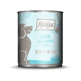MjAMjAM Sparpaket MJAMJAM Leckere Mahlzeit Junior saftiges Hühnchen mit Ei 12 x 800g Dose Hundenassfutter