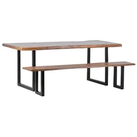 MiaMöbel Vanaja 180 x 77 x 90 cm dunkelbraun