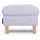 Konsimo Sitzhocker MILES Stoff 55 x 42 x 40 cm Grau